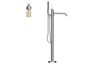 Free-standing bathtub mixer by Bossini