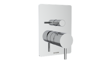 2 way single-lever mixer with handle rotating diverter by Bossini