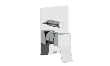 2 way single-lever mixer with handle rotating diverter by Bossini