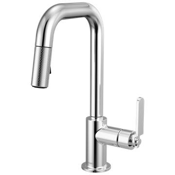 Pull-Down Prep Faucet With Square Spout - Industrial Handle by Brizo