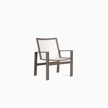Parkway Framed Sling Dining Arm Chair by Brown Jordan