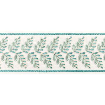 Fougere Border - Aqua by Brunschwig & Fils