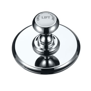 Classic Basin Invisible Overflow & Waste (with White accent) | SKU W9 | Burlington Bathrooms by Burlington