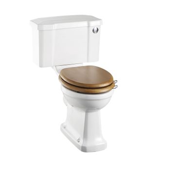 Rimless Close Coupled WC with 440 Front Push Button Cistern (Rimless Close Coupled WC with 440 Front Push Button Cistern) in Toilets | SKU P20 C4 | Burlington Bathrooms by Burlington