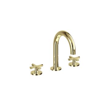 Riviera 3 Hole Deck Basin Mixer (Gold) | SKU RIV6GOLD | Burlington Bathrooms by Burlington