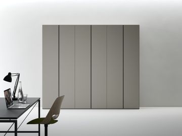 Closet with six swing opening doors by Caccaro