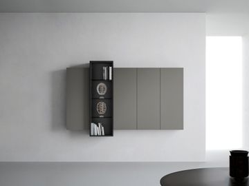 Wall unit with showcase by Caccaro