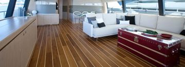 Burmese Teak with stripes inserts by Cadorin Group