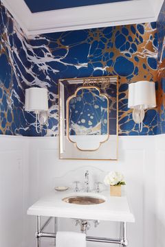 Indigo by Calico Wallpaper - view 4