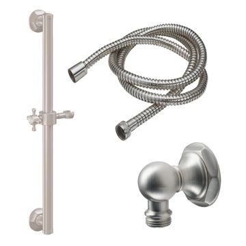 24" Grab Bar Handshower Kit - Cross Handle with Hex Base by California Faucets