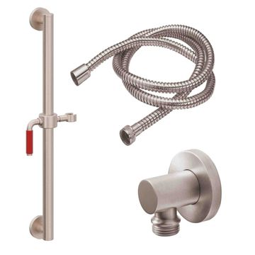30" Grab Bar Handshower Kit - Red Lever Handle with Line Base by California Faucets