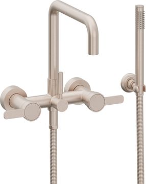 Contemporary Wall Mount Tub Filler - Quad Spout - 1206-XX.FR by California Faucets