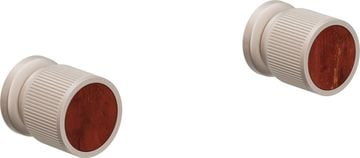 2 Handle Tub or Shower Trim Only, with Red Jasper Gemstone Handle Cap by California Faucets