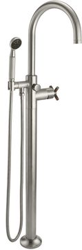Industrial Single Hole Floor Mount Tub Filler - Arc Spout - 8611W.FR by California Faucets