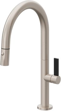 Pull-Down Kitchen Faucet with Button Sprayer  - Low Arc Spout by California Faucets