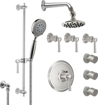 Styletherm 3/4" Thermostatic Shower System - KT08-48.FR by California Faucets