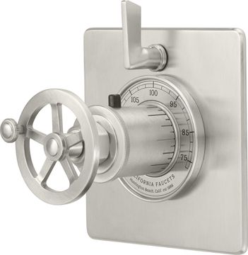 StyleTherm® Flat Quad with Single Volume Control - Wheel Handle by California Faucets
