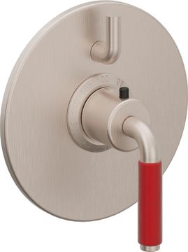 StyleTherm Trim Only with Single Volume Control - Red Lever by California Faucets