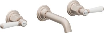 Two Handle Lavatory Wall Faucet Trim Only by California Faucets