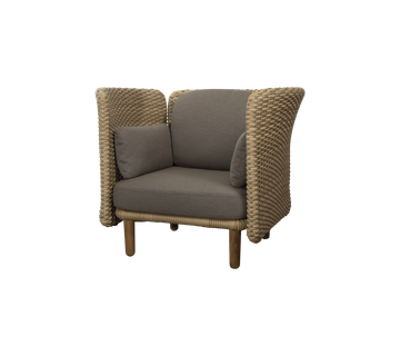 Arch lounge chair w/low arm/backrest by Cane-line
