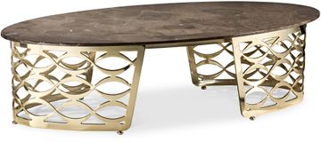 Isidoro oval coffee table by Cantori