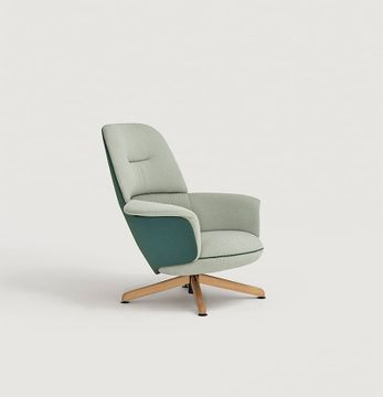 Ulis Alta Con Patas De Madera De Roble Armchair by Capdell