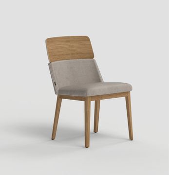 Concord Semitapizada Patas Madera Chair by Capdell