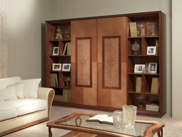 CHARME - Wooden TV wall system by Carpanelli - view 3