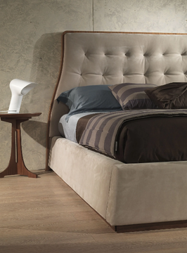 DESYO - Storage bed with upholstered headboard by Carpanelli - view 3