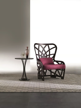 GALILEO - Wooden armchair high-back by Carpanelli - view 3