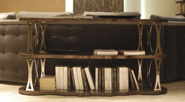 MISTRAL - Open double-sided wooden bookcase by Carpanelli - view 3