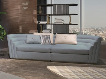 THEATER - 3 seater fabric sofa by Carpanelli - view 2