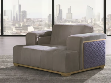 CUBE - Upholstered armchair with armrests by Carpanelli - view 2