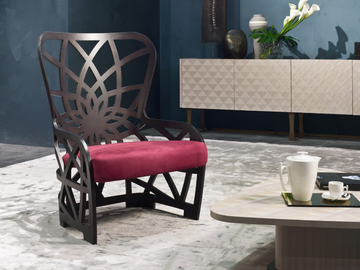 GALILEO - Wooden armchair high-back by Carpanelli - view 2