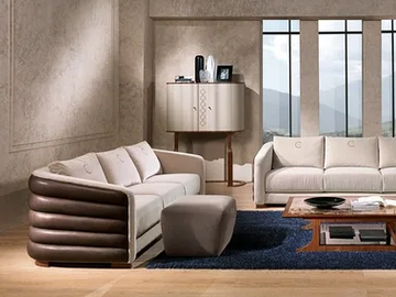 DESYO - Leather sofa by Carpanelli - view 2