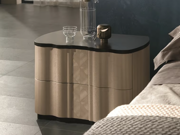 MISTRAL - Rectangular wooden bedside table with drawers by Carpanelli - view 2