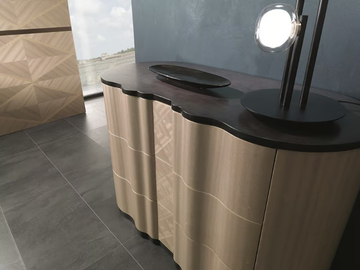 MISTRAL - Wooden chest of drawers with integrated handles by Carpanelli - view 3