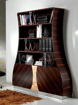 CARTESIO - Open wooden bookcase by Carpanelli - view 3