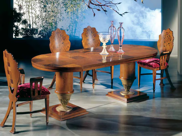 QUADRIFOGLIO - Cherry wood dining table by Carpanelli - view 3