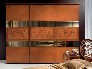 900 - Classic style wardrobe with sliding doors by Carpanelli - view 2