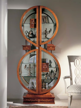 CHIAVE DI VIOLINO - Cherry wood display cabinet by Carpanelli - view 3