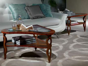 QUADRIFOGLIO - Oak coffee table for living room by Carpanelli - view 3