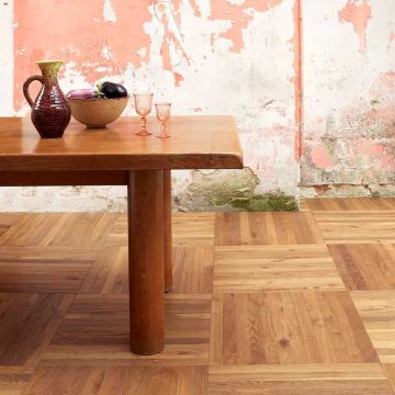 Parquet Chêne Semi-Massif Mosaico Brown Fumé | CarréSol by CarréSol Éditions