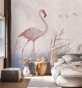 Wallpaper Flamingo by Carta da Parati Artistica