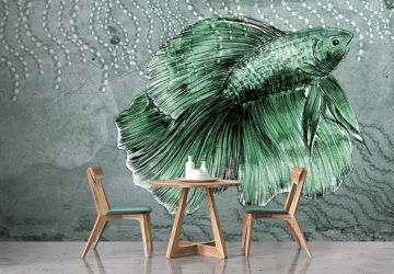 Wallpaper Pesce by Carta da Parati Artistica