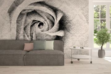 Wallpaper Rosa damascata by Carta da Parati Artistica