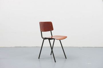 Chaise Eromes F6 chêne et gris vert by Cartel de Belleville