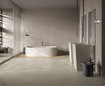 Pebbles Gres Porcellanato Effetto Cemento by Casalgrande Padana