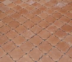 8.125 x 8.875 Unsealed Arabesque Picket - Spanish Mission Red Floor Tile by Casatile - view 7