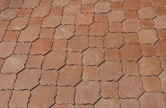 8.5 x 11.25 Unsealed Arabesque 2 - Spanish Mission Red Floor Tile by Casatile - view 9